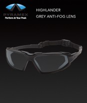 Pyramex Highlander Grey Anti-Fog Lens Safety Glasses